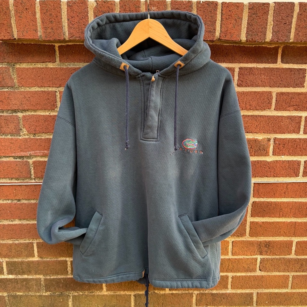 Vintage FL Gators Blue Hooded Sweatshirt with Logo Men’s  L